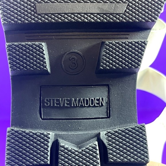 Steve Madden Girls White Dory Fisherman Sandals Shoe Size‎ 3-New - Picture 8 of 9